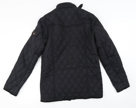 denim co Womens Black Jacket Coat Size 10