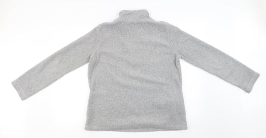Papaya Womens Grey Henley Jumper Size 14