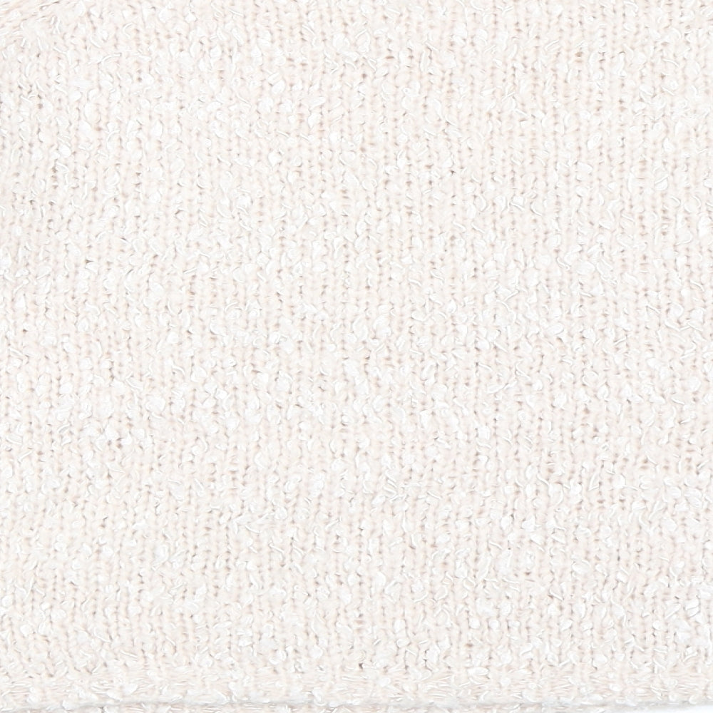 Brand and care label for New Look women’s pink jumper, size UK 10