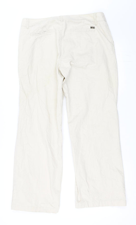 Street One Womens Beige Chino Trousers Size 14 L27.5 in