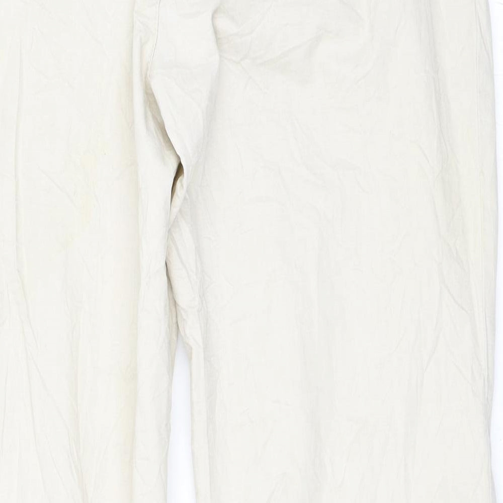 Street One Womens Beige Chino Trousers Size 14 L27.5 in