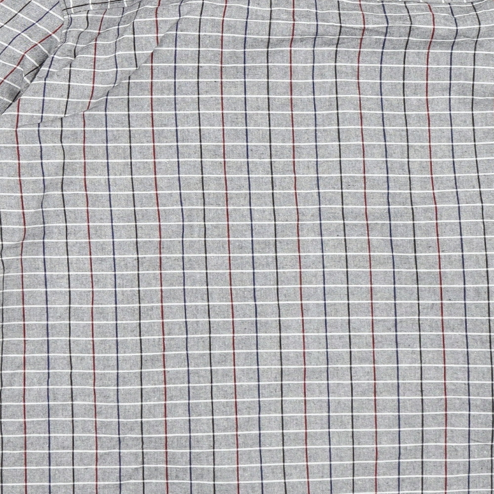 Preworn Mens Grey Check Button-Up Size XL