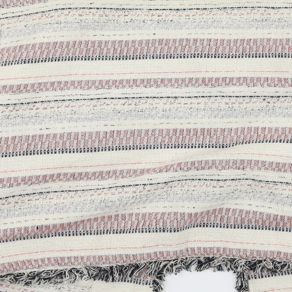 Atmosphere Womens Ivory Striped Jacket Size 12