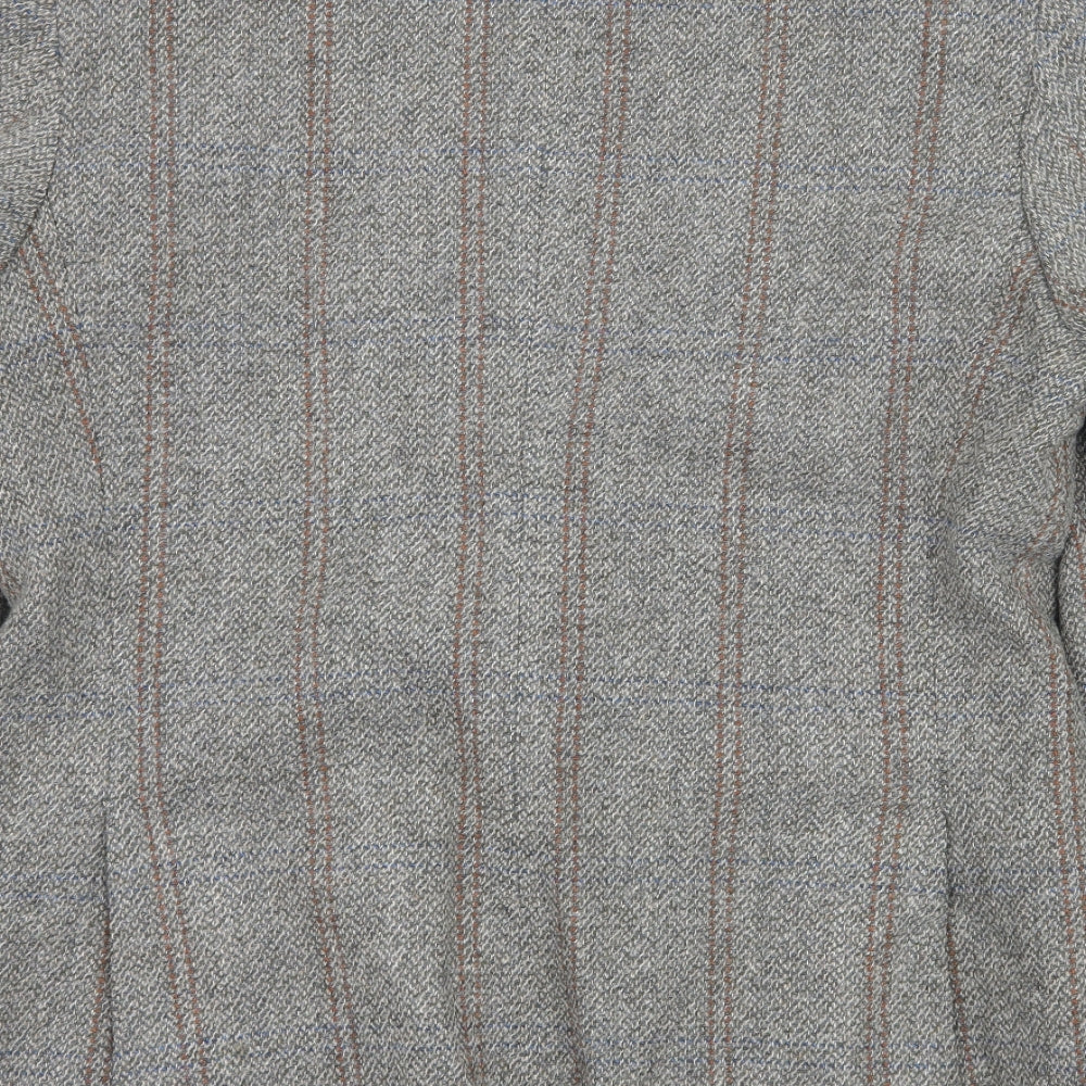 Coes Mens Grey Striped Jacket Blazer Size L