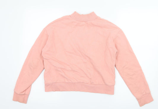 River Island Girls Pink Jersey Pullover Sweatshirt Size 11-12 Years - Be Unique