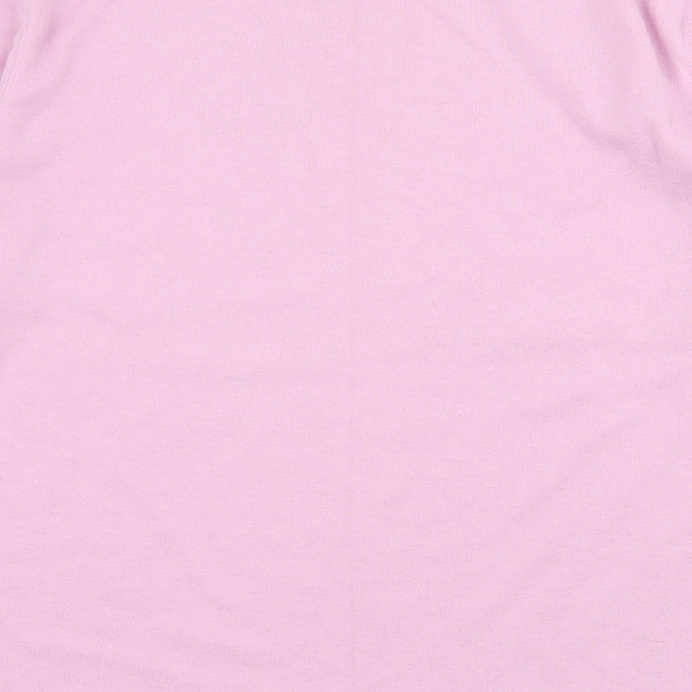 Poppy Womens Purple Jersey Basic T-Shirt Size 14
