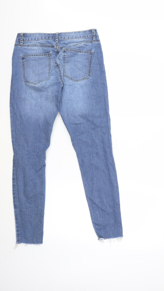 91 Cotton Girls Blue Denim Skinny Jeans Size 12 Years