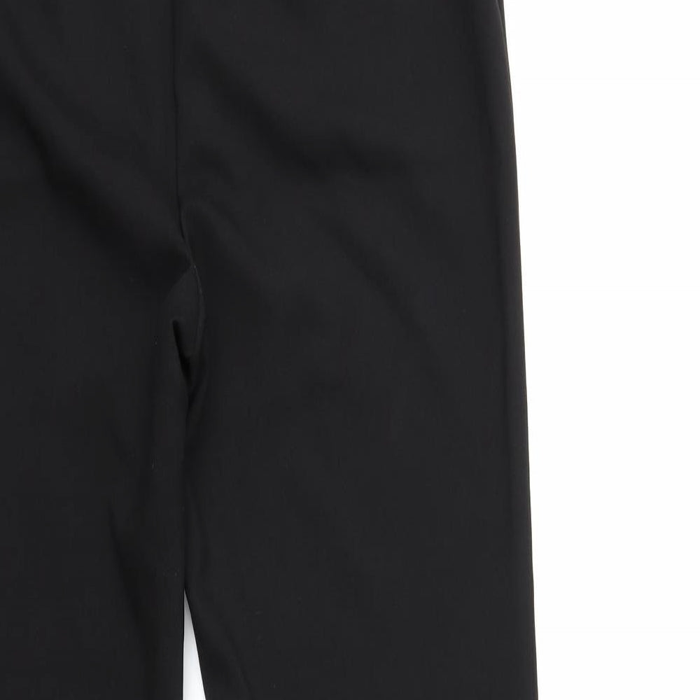Papaya Womens Black Trousers Size 10 L28 in
