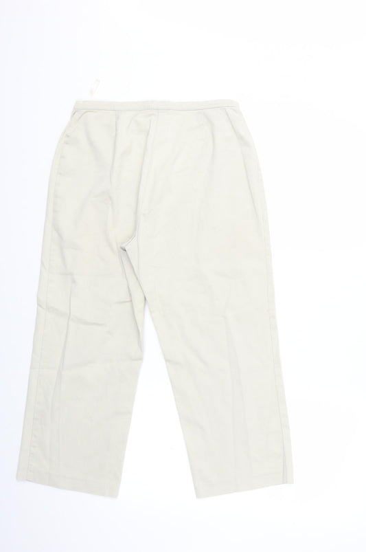 NEXT Womens Beige Trousers Size 12 L22 in
