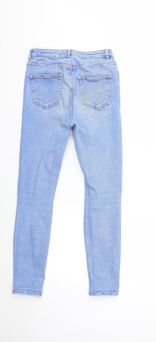 New Look Womens Blue Denim Skinny Jeans Size 26 in L26 in