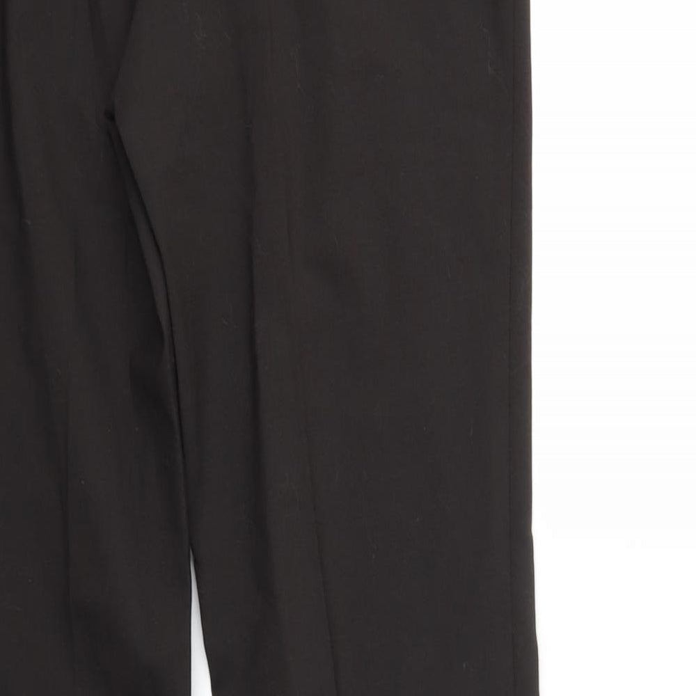 House of Fraser Womens Black Trousers Size 10 L28 in