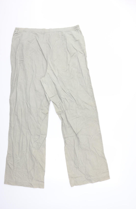 Preworn Womens Grey Trousers Size 34 in L29 in