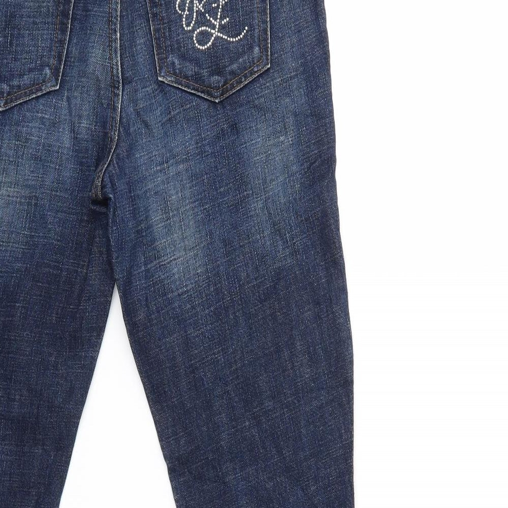 POLO Jeans company Womens Blue Denim Skinny Jeans Size 30 in L26 in