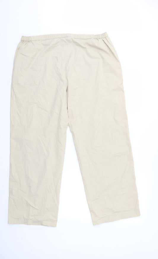 Marks and Spencer Womens Beige Trousers Size 20 L29 in