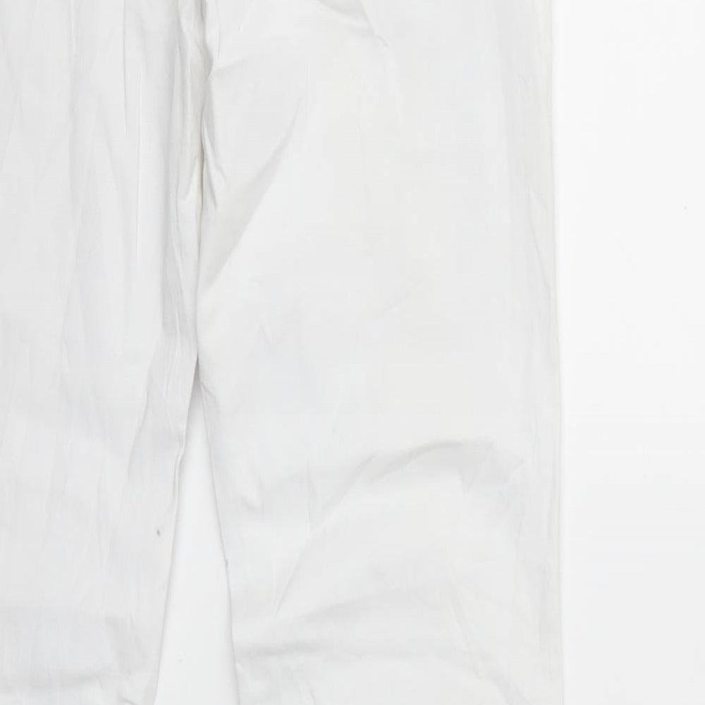 Miss Fanny Womens White Denim Straight Jeans Size 2XL L32 in