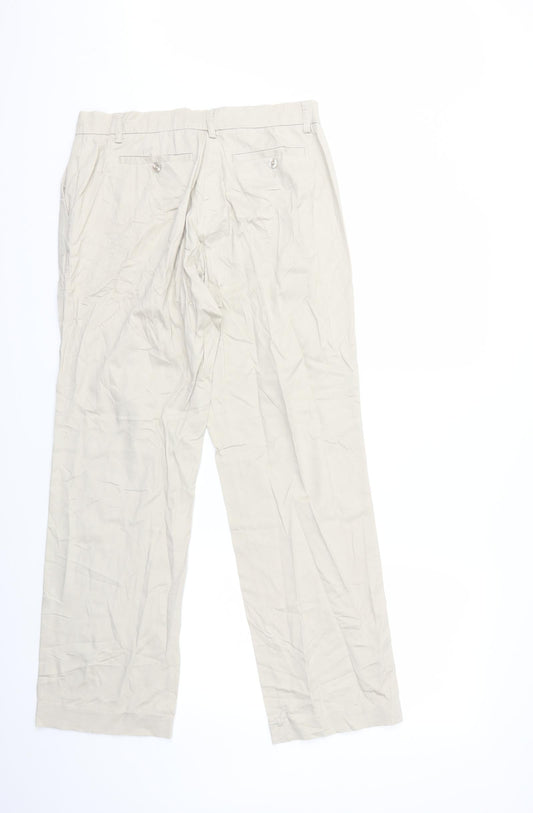 Preworn Womens Beige Trousers Size 30 in L29 in