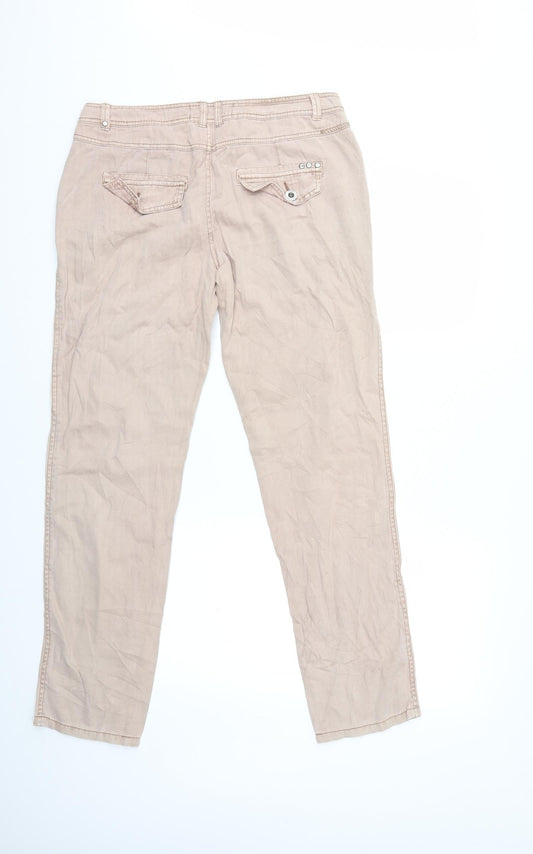 NEXT Womens Pink Denim Skinny Jeans Size 12 L30 in
