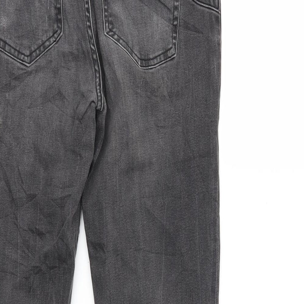Preworn Womens Grey Denim Skinny Jeans Size 28 in L32 in