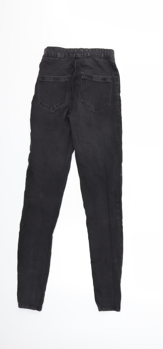 Matalan Womens Black Denim Skinny Jeans Size 8 L28 in