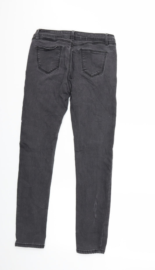 One Love Womens Grey Denim Skinny Jeans Size M L27 in