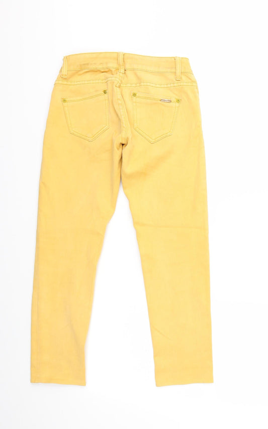 Preworn Womens Yellow Denim Skinny Jeans Size XS L23 in