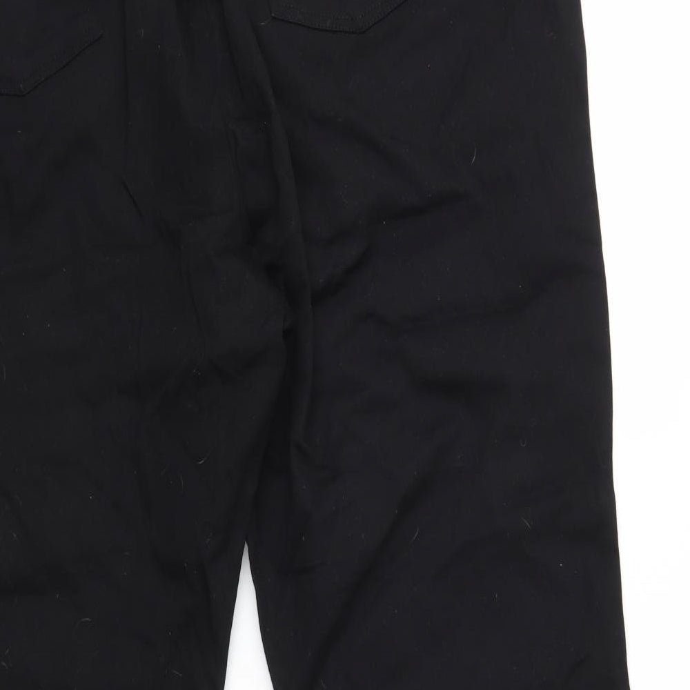 Denim Essentials Womens Black Trousers Size 30 L26 in