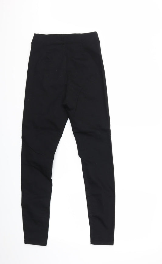 F&F Womens Black Denim Jegging Jeans Size 8 L28 in