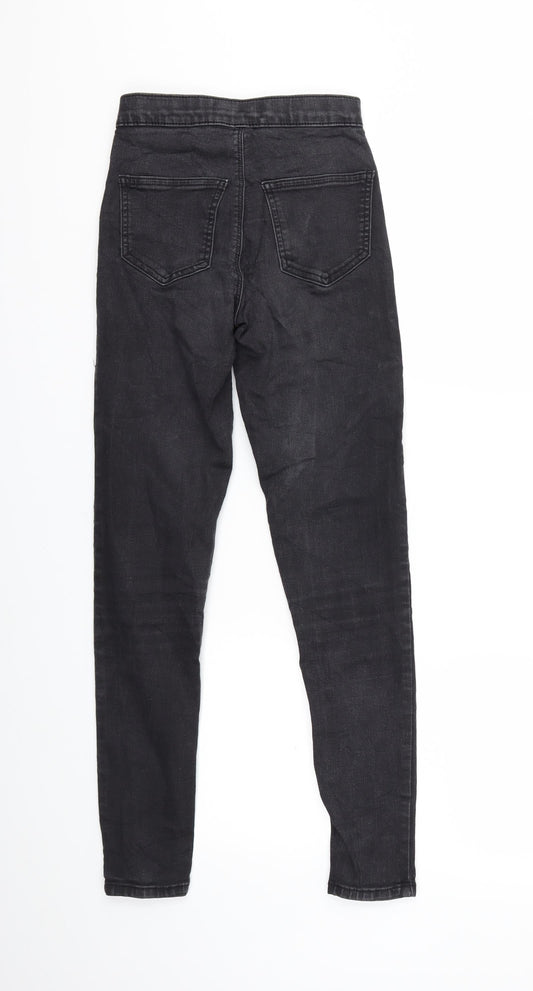 Topshop Womens Black Denim Skinny Jeans Size 26 in L32 in