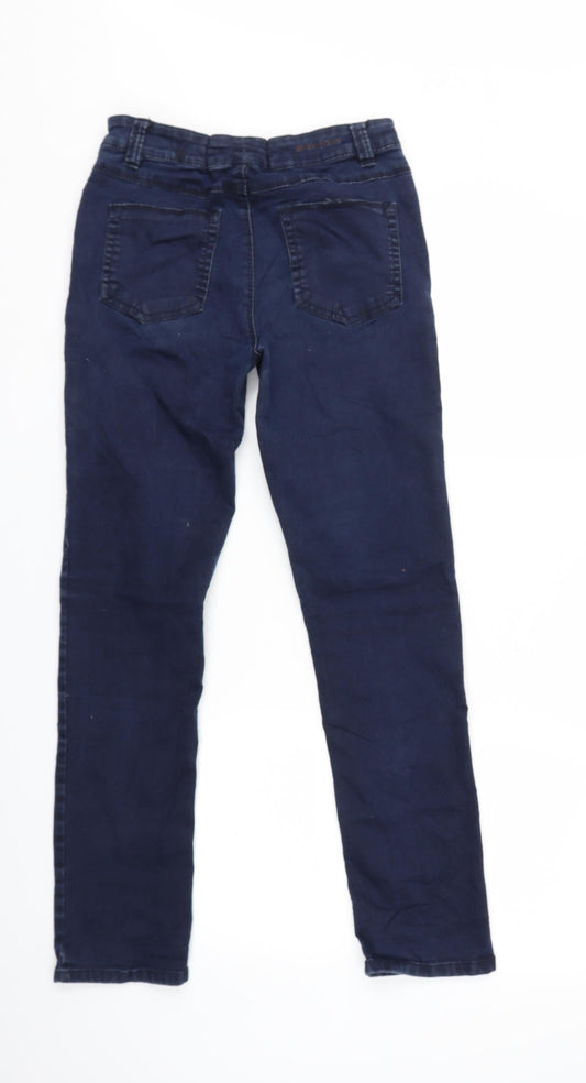 Preworn Womens Blue Denim Skinny Jeans Size 10 L27 in