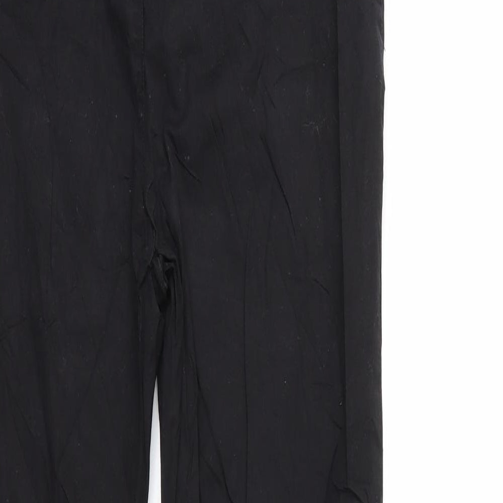 Brand and care label for louise fm women’s black trousers, size M, 29-inch leg
