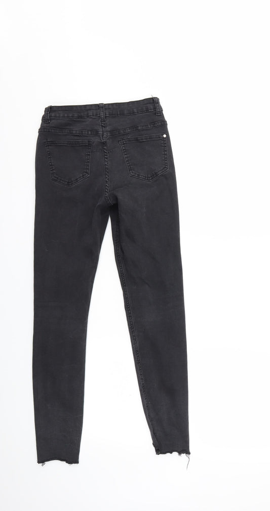 Missguided Womens Black Denim Skinny Jeans Size 8 L26 in