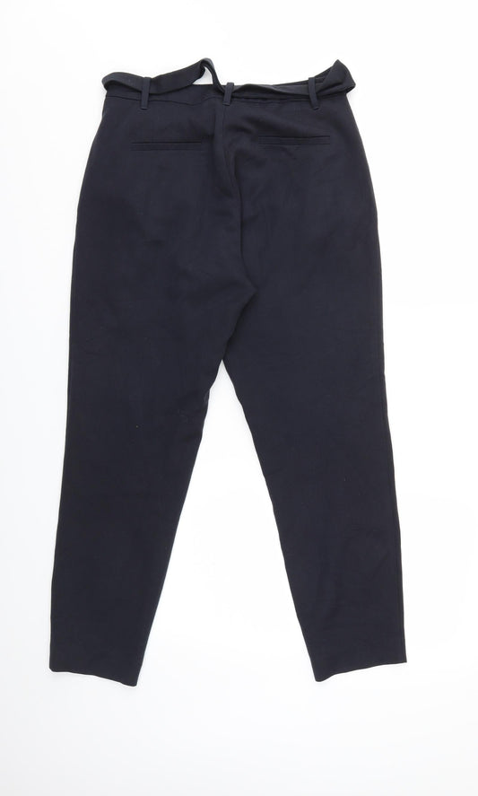 RESERVED Womens Blue Trousers Size 8 L25 in