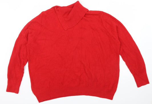 M&S Womens Purple Pullover Jumper Size 20