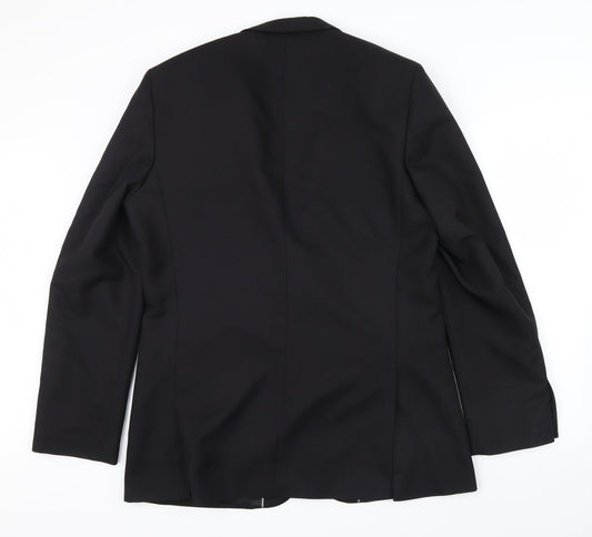 cedarwood Mens Black Jacket Blazer Size L
