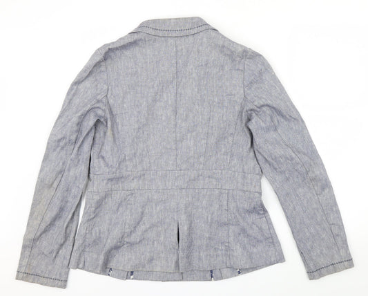 Per Una Womens Blue Jacket Size 14