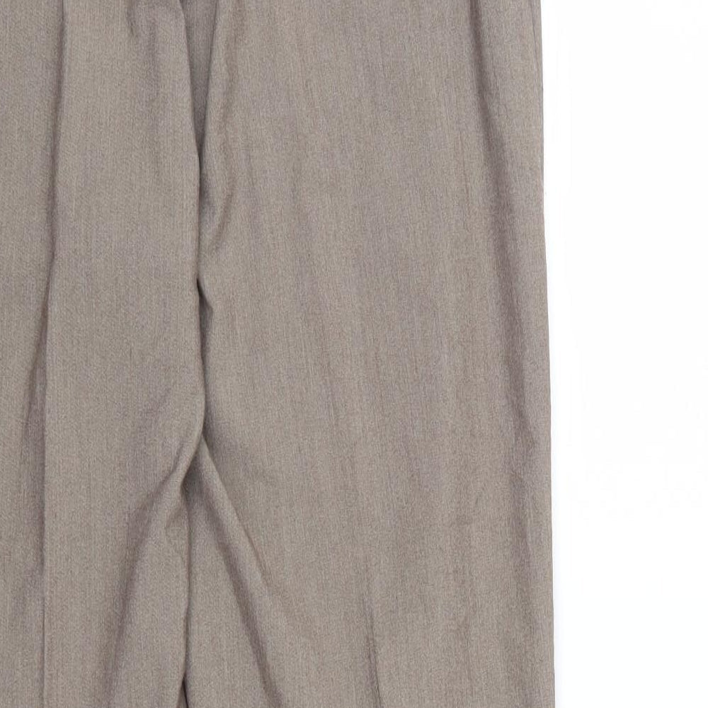 Oscar Womens Brown Trousers Size 10 L27 in