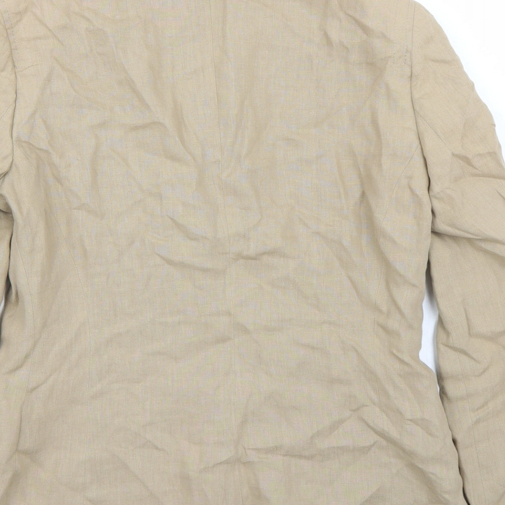 Preworn Womens Brown Jacket Blazer Size 12