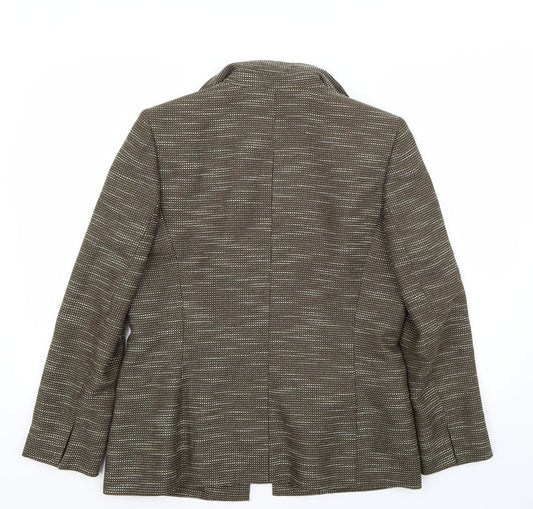 Kasper Womens Green Jacket Blazer Size 10