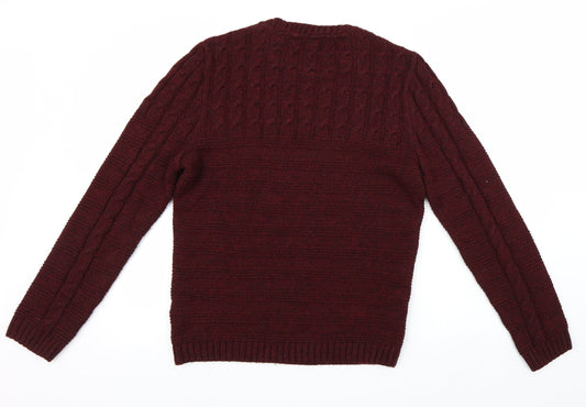 ASOS Mens Red Pullover Jumper Size S