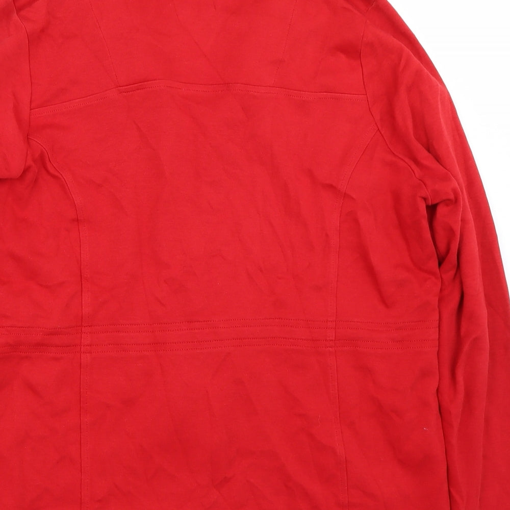 DASH Womens Red Jacket Coat Size 16