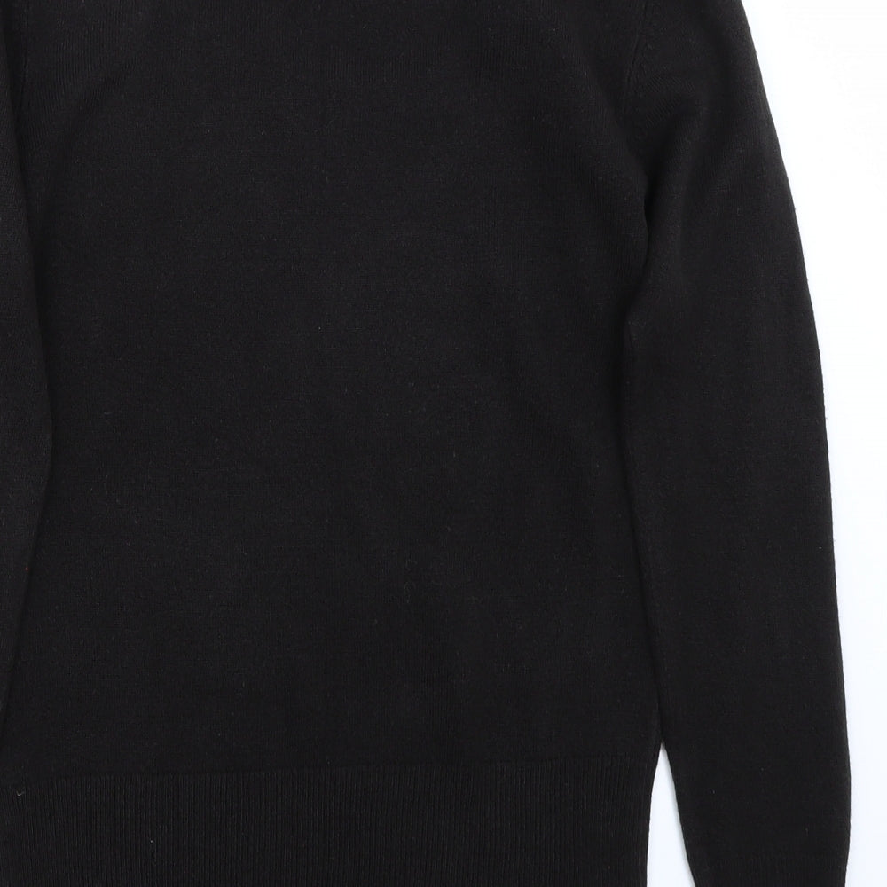 Brand and care label for Per Una women’s black jumper, size UK 10