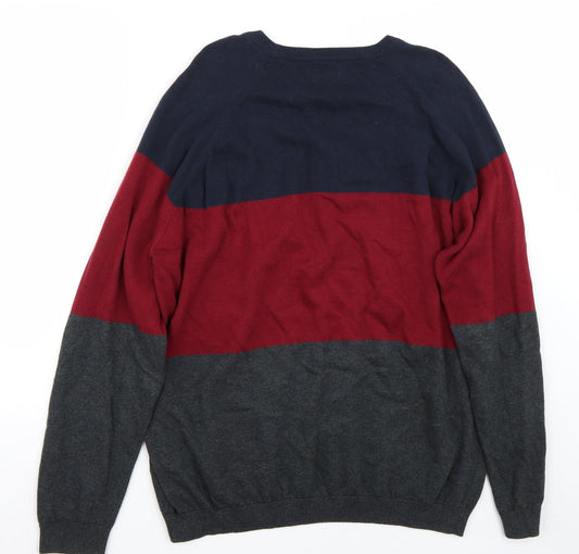 Acw85 Mens Grey Pullover Jumper Size L