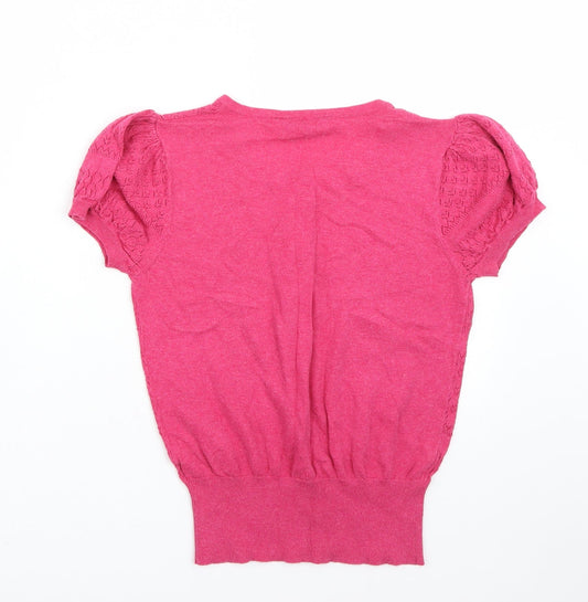 Dorothy Perkins Womens Pink Basic T-Shirt Size 12
