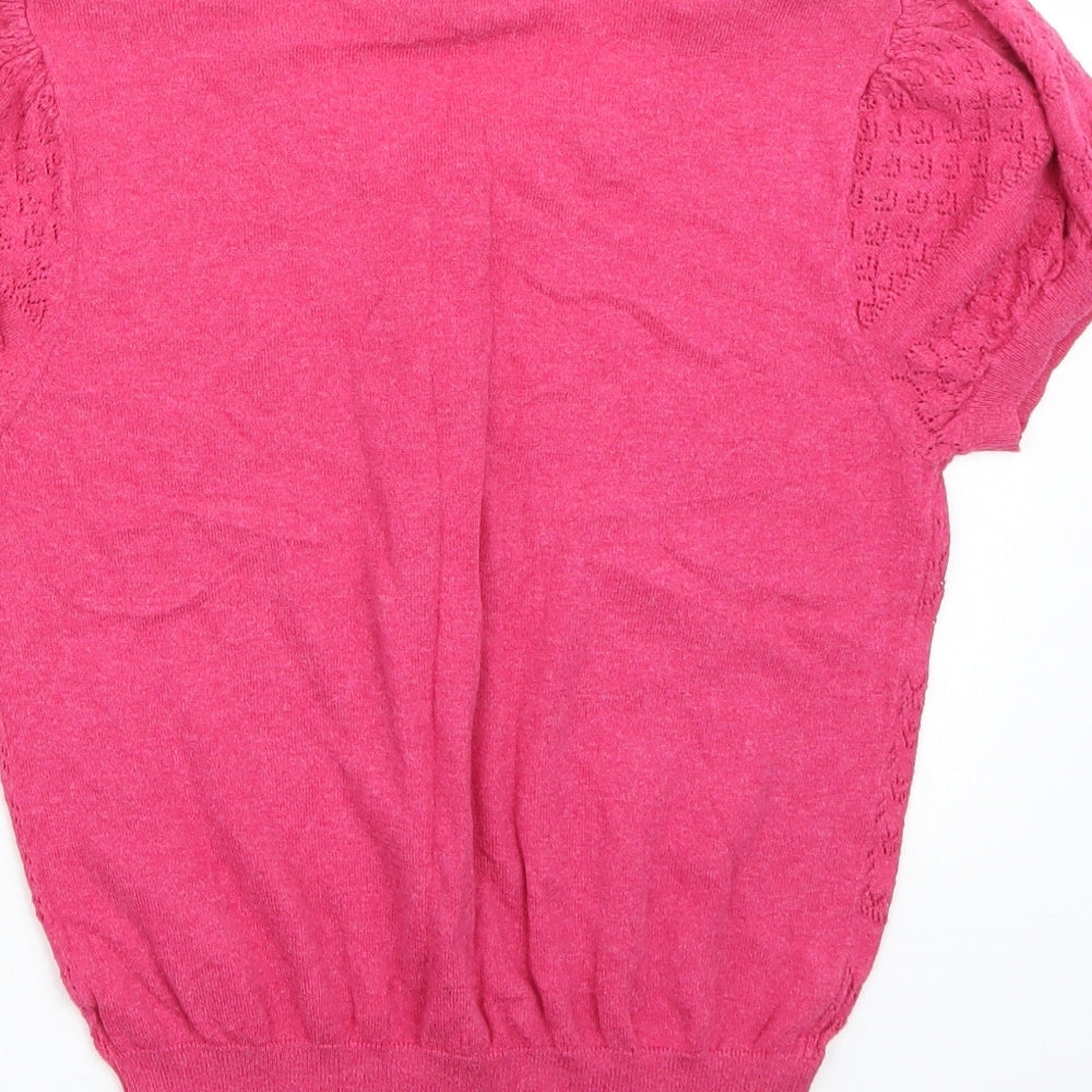 Dorothy Perkins Womens Pink Basic T-Shirt Size 12