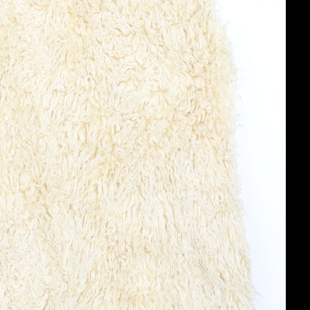 Internarcionale Womens Beige Gilet Coat Size 8