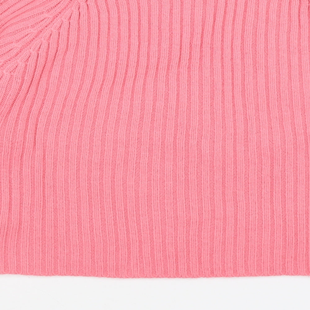 New Look Womens Pink Knit Pullover Jumper Size 14