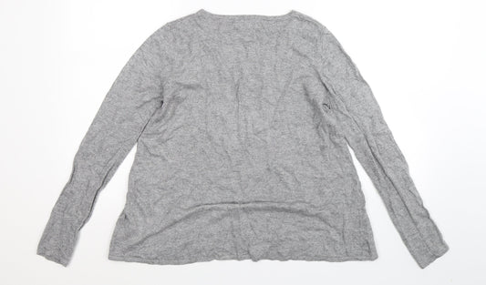 NEXT Womens Grey Knit Pullover Jumper Size 8