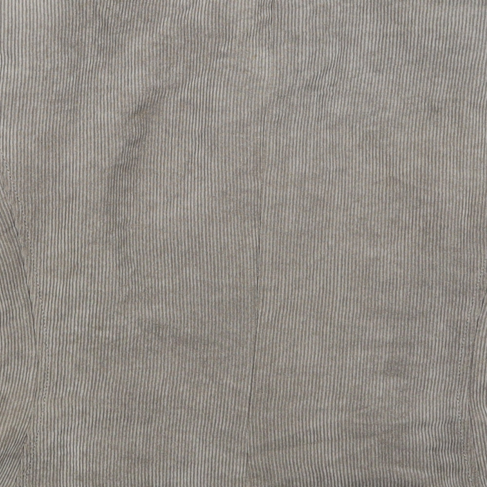 Brand and care label for Classics women’s beige jacket, size UK 16