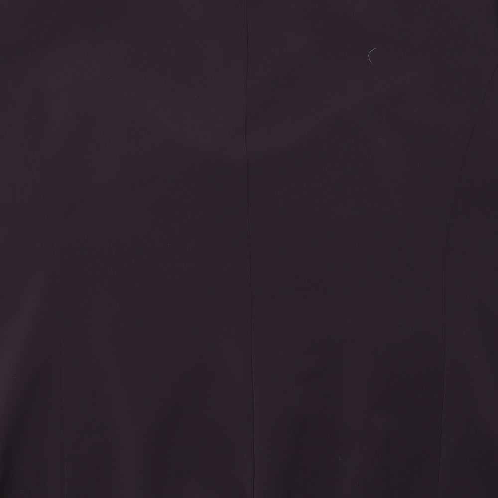 Brand and care label for Gerry Weber women’s purple jacket blazer, size UK 22