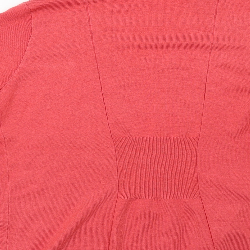 Preworn Womens Red Cardigan Jumper Size M